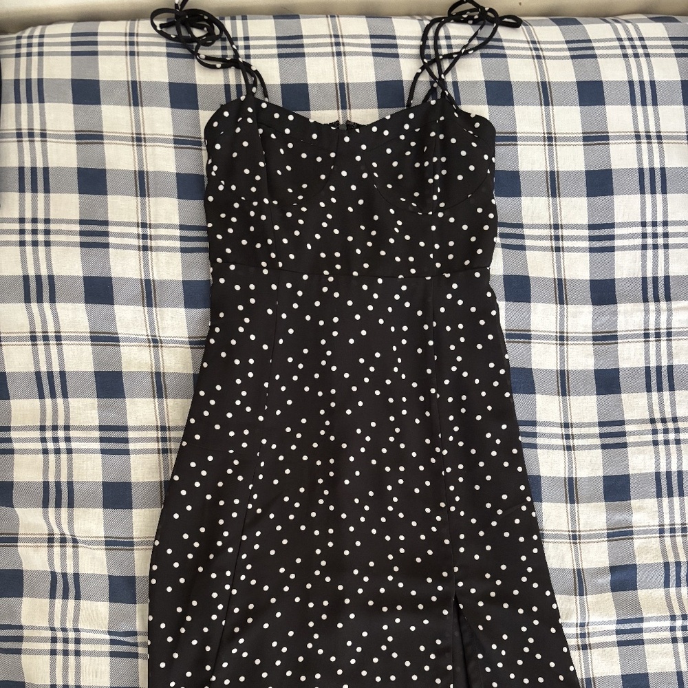 Polka Dot Midi Dress